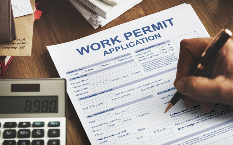 ต่อใบอนุญาตทํางาน work permit